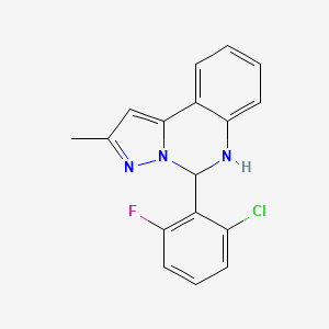 5-(2-Chloro-6-fluorophenyl)-2-methyl-5,6-dihydropyrazolo[1,5-c]quinazoline