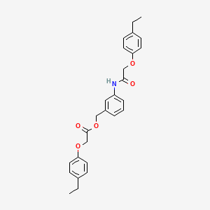 3-{[(4-Ethylphenoxy)acetyl]amino}benzyl (4-ethylphenoxy)acetate