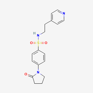 Benzenesulfonamide, 4-(2-oxo-1-pyrrolidinyl)-N-[2-(4-pyridinyl)ethyl]-