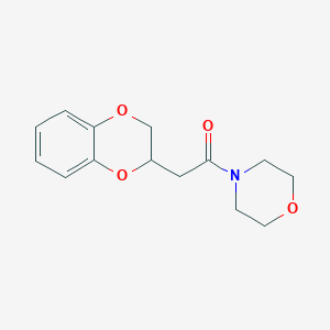 2-(2,3-Dihydro-1,4-benzodioxin-2-yl)-1-(morpholin-4-yl)ethanone