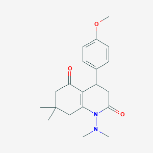 1-(dimethylamino)-4-(4-methoxyphenyl)-7,7-dimethyl-4,6,7,8-tetrahydroquinoline-2,5(1H,3H)-dione