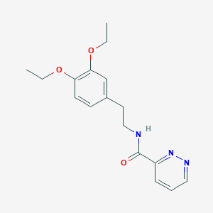 molecular formula C17H21N3O3 B11069154 N-[2-(3,4-diethoxyphenyl)ethyl]pyridazine-3-carboxamide 