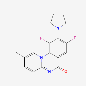 8,10-difluoro-2-methyl-9-(pyrrolidin-1-yl)-6H-pyrido[1,2-a]quinazolin-6-one