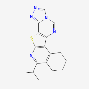 14-propan-2-yl-11-thia-3,5,7,8,13-pentazapentacyclo[10.8.0.02,10.05,9.015,20]icosa-1(12),2(10),3,6,8,13,15(20)-heptaene