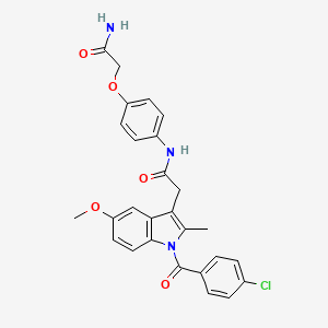 N-[4-(2-amino-2-oxoethoxy)phenyl]-2-{1-[(4-chlorophenyl)carbonyl]-5-methoxy-2-methyl-1H-indol-3-yl}acetamide