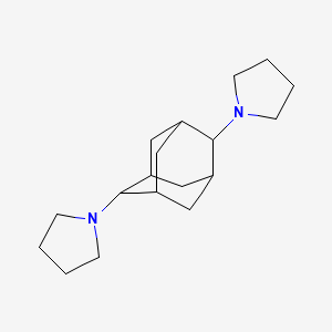 molecular formula C18H30N2 B11069250 1-[6-(1-Pyrrolidinyl)-2-adamantyl]pyrrolidine 