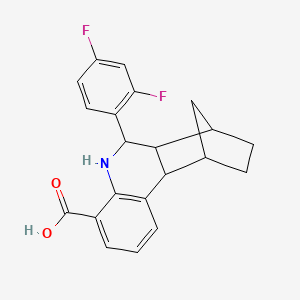 6-(2,4-Difluorophenyl)-5,6,6a,7,8,9,10,10a-octahydro-7,10-methanophenanthridine-4-carboxylic acid