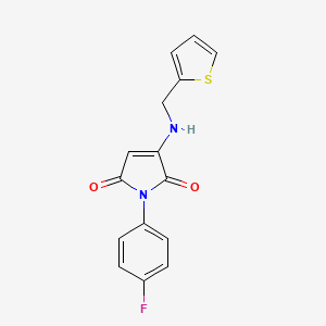 1-(4-fluorophenyl)-3-[(thiophen-2-ylmethyl)amino]-1H-pyrrole-2,5-dione