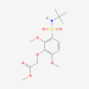 Methyl 2-[3-(tert-butylsulfamoyl)-2,6-dimethoxyphenoxy]acetate