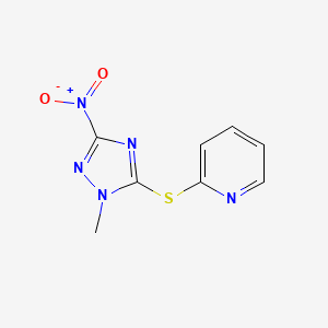 2-[(1-methyl-3-nitro-1H-1,2,4-triazol-5-yl)sulfanyl]pyridine