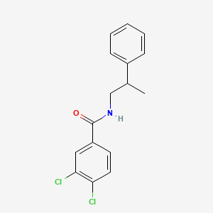 molecular formula C16H15Cl2NO B11069385 3,4-dichloro-N-(2-phenylpropyl)benzamide 