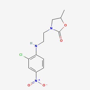 3-{2-[(2-Chloro-4-nitrophenyl)amino]ethyl}-5-methyl-1,3-oxazolidin-2-one