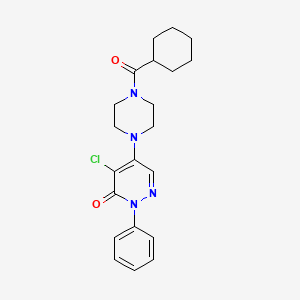 4-chloro-5-[4-(cyclohexylcarbonyl)piperazin-1-yl]-2-phenylpyridazin-3(2H)-one