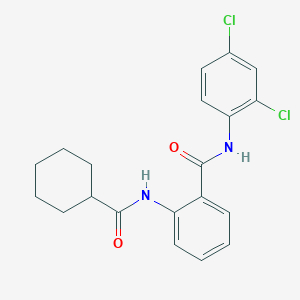 molecular formula C20H20Cl2N2O2 B11069462 2-[(cyclohexylcarbonyl)amino]-N-(2,4-dichlorophenyl)benzamide 