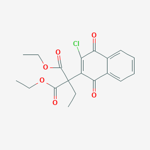 Diethyl (3-chloro-1,4-dioxo-1,4-dihydronaphthalen-2-yl)(ethyl)propanedioate