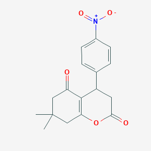 7,7-dimethyl-4-(4-nitrophenyl)-4,6,7,8-tetrahydro-2H-chromene-2,5(3H)-dione