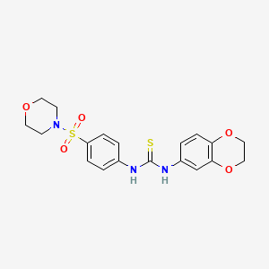 1-(2,3-Dihydro-1,4-benzodioxin-6-yl)-3-[4-(morpholin-4-ylsulfonyl)phenyl]thiourea