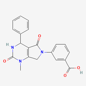 3-(1-methyl-2,5-dioxo-4-phenyl-1,2,3,4,5,7-hexahydro-6H-pyrrolo[3,4-d]pyrimidin-6-yl)benzoic acid