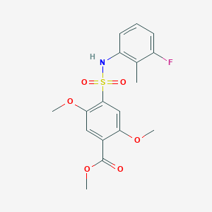 Methyl 4-[(3-fluoro-2-methylphenyl)sulfamoyl]-2,5-dimethoxybenzoate