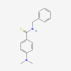 molecular formula C16H18N2S B11069647 N-benzyl-4-(dimethylamino)benzenecarbothioamide 