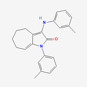 1-(3-methylphenyl)-3-[(3-methylphenyl)amino]-4,5,6,7-tetrahydrocyclohepta[b]pyrrol-2(1H)-one