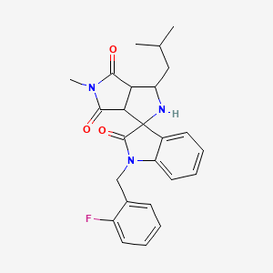 1-(2-Fluorobenzyl)-3'-isobutyl-5'-methyl-3A',6A'-dihydro-2'H-spiro[indole-3,1'-pyrrolo[3,4-C]pyrrole]-2,4',6'(1H,3'H,5'H)-trione