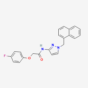 2-(4-fluorophenoxy)-N-[1-(naphthalen-1-ylmethyl)-1H-pyrazol-3-yl]acetamide