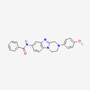 N-[2-(4-methoxyphenyl)-1,2,3,4-tetrahydropyrazino[1,2-a]benzimidazol-8-yl]benzamide