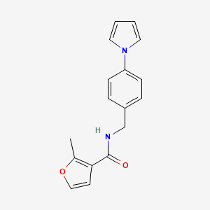 2-methyl-N-[4-(1H-pyrrol-1-yl)benzyl]furan-3-carboxamide