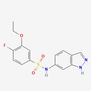 3-ethoxy-4-fluoro-N-(1H-indazol-6-yl)benzenesulfonamide