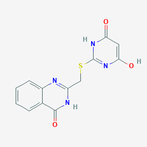 2-{[(4,6-dihydroxypyrimidin-2-yl)sulfanyl]methyl}quinazolin-4(3H)-one