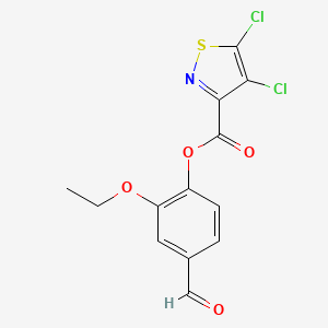 2-Ethoxy-4-formylphenyl 4,5-dichloro-1,2-thiazole-3-carboxylate