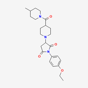 1-(4-Ethoxyphenyl)-3-{4-[(4-methylpiperidin-1-yl)carbonyl]piperidin-1-yl}pyrrolidine-2,5-dione