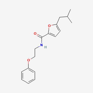 5-(2-methylpropyl)-N-(2-phenoxyethyl)furan-2-carboxamide