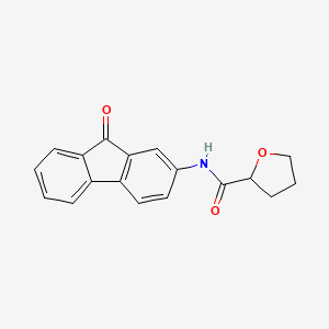 N-(9-oxo-9H-fluoren-2-yl)tetrahydrofuran-2-carboxamide