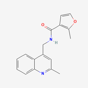 molecular formula C17H16N2O2 B11069991 2-methyl-N-[(2-methylquinolin-4-yl)methyl]furan-3-carboxamide 