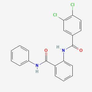 3,4-dichloro-N-[2-(phenylcarbamoyl)phenyl]benzamide