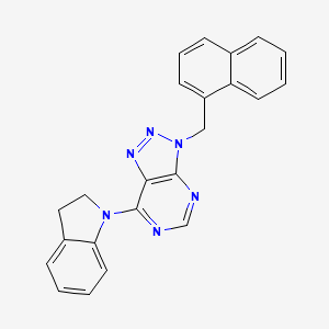 7-(2,3-dihydro-1H-indol-1-yl)-3-(naphthalen-1-ylmethyl)-3H-[1,2,3]triazolo[4,5-d]pyrimidine