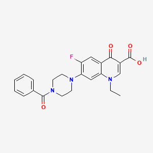 1-Ethyl-6-fluoro-4-oxo-7-[4-(phenylcarbonyl)piperazin-1-yl]-1,4-dihydroquinoline-3-carboxylic acid