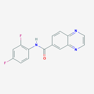 N-(2,4-difluorophenyl)quinoxaline-6-carboxamide