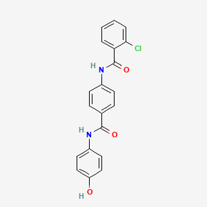 2-chloro-N-{4-[(4-hydroxyphenyl)carbamoyl]phenyl}benzamide