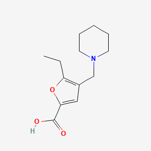 5-Ethyl-4-(piperidin-1-ylmethyl)furan-2-carboxylic acid