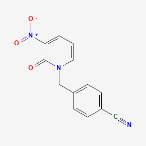 4-[(3-nitro-2-oxopyridin-1(2H)-yl)methyl]benzonitrile