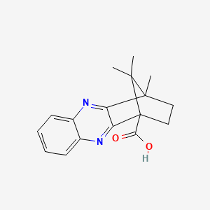 molecular formula C17H18N2O2 B11070284 4,11,11-trimethyl-3,4-dihydro-1,4-methanophenazine-1(2H)-carboxylic acid CAS No. 610279-82-8