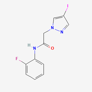 N-(2-fluorophenyl)-2-(4-iodo-1H-pyrazol-1-yl)acetamide