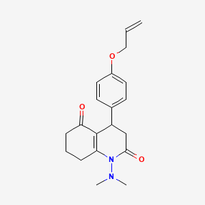 1-(dimethylamino)-4-[4-(prop-2-en-1-yloxy)phenyl]-4,6,7,8-tetrahydroquinoline-2,5(1H,3H)-dione