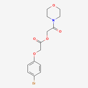 2-(Morpholin-4-yl)-2-oxoethyl (4-bromophenoxy)acetate