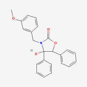 4-Hydroxy-3-(3-methoxybenzyl)-4,5-diphenyl-1,3-oxazolidin-2-one