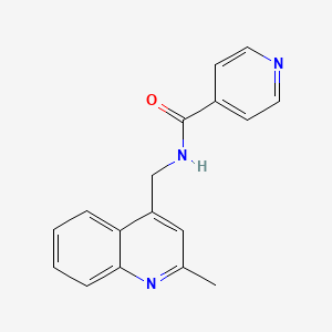 N-[(2-methylquinolin-4-yl)methyl]pyridine-4-carboxamide