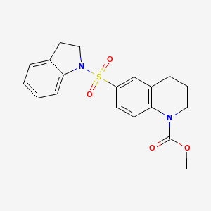 methyl 6-(2,3-dihydro-1H-indol-1-ylsulfonyl)-3,4-dihydroquinoline-1(2H)-carboxylate